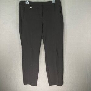 Adrianna‎ Papell Womens Black Trousers Pants Size 8 Straight Leg Office Career